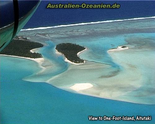 One Foot Island aus der Vogelperspektive