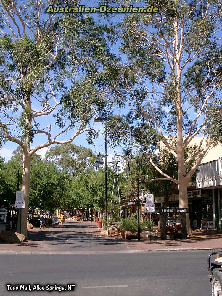Fußgängerzone von Alice Springs