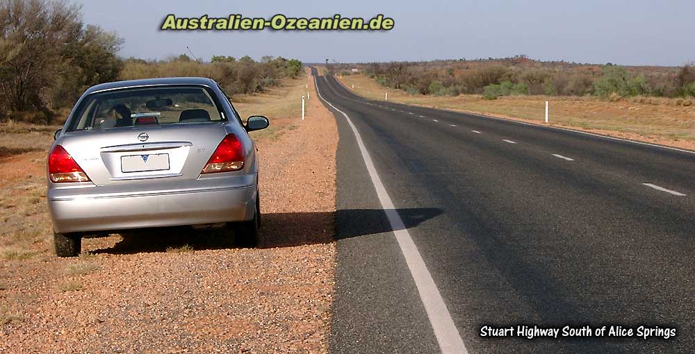 Stuart Highway südlich von Alice Springs