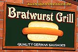 Bratwurst-Werbetafel
