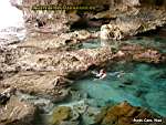 Niue Island - swimming in Avaiki Cave 1