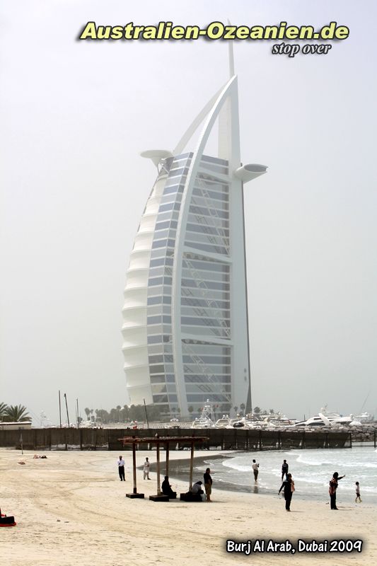 Seitenansicht vom Burj Al Arab