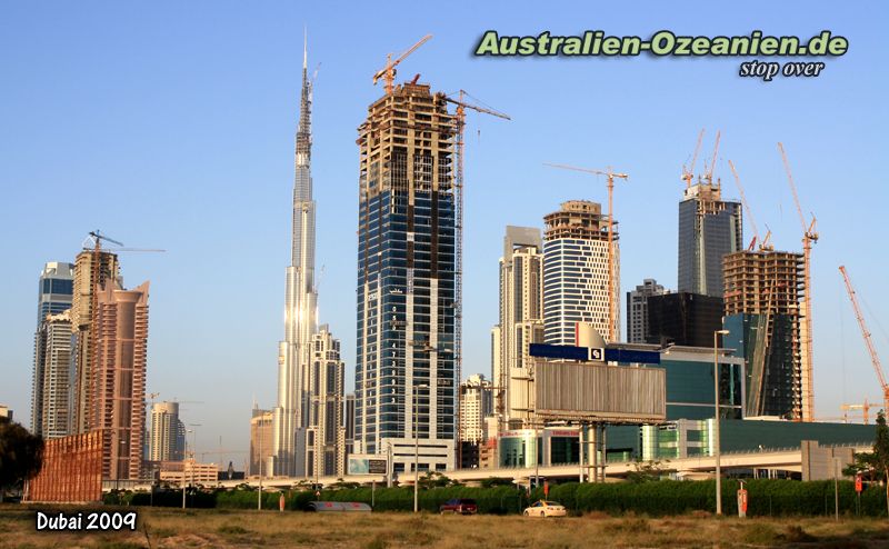Baustellen rund um das Burj Dubai