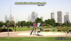 Sa'afa Park und Dubai Skyline